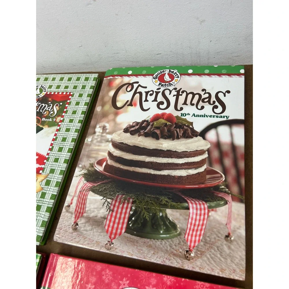 Gooseberry Patch Christmas Hardback Recipe Book Lot 11 Books 8-17 + Anniversary